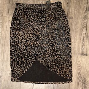 Rachel Zoe Animal Print Pencil Skirt